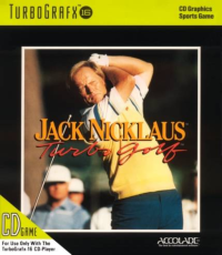 Jack Nicklaus Turbo Golf TurboGrafx CD  box art